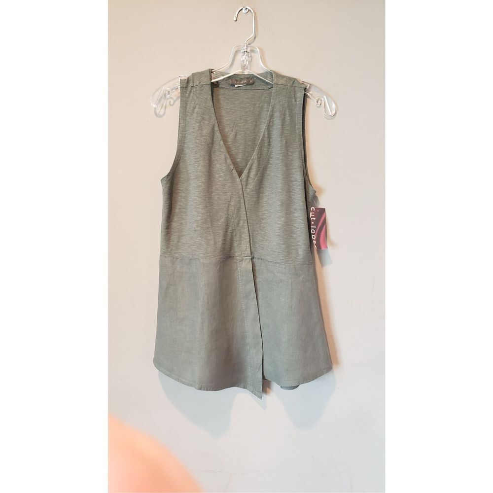 Cut Loose Green Sleeveless Tank Top